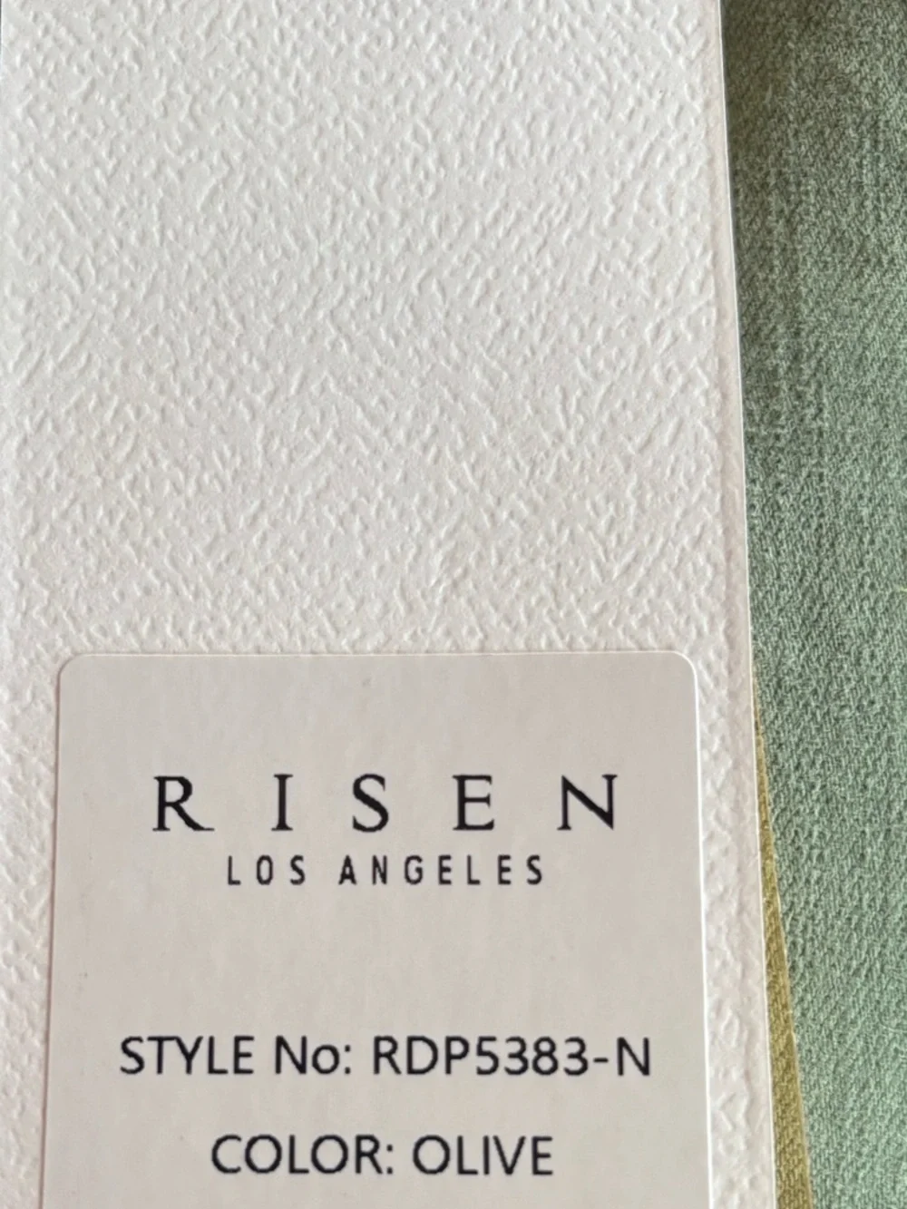 Risen Jeans High Rise Fray Wide Leg Olive Jeans NWT - Picture 7 of 10